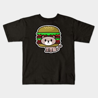 Burger Cat Kids T-Shirt